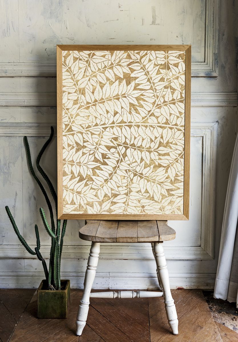 Botanical Leaves Pattern — Bohemian Print room preview