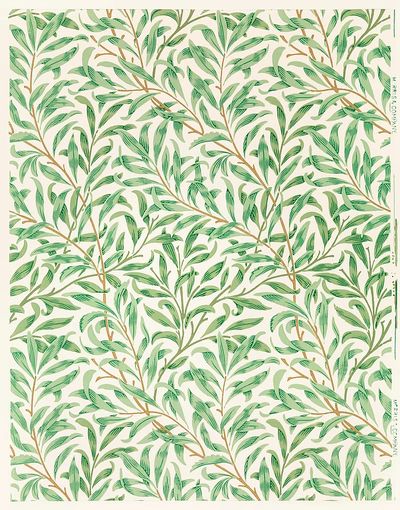 Botanical Leaf Pattern Poster. poster print