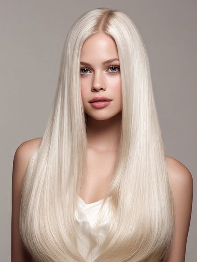 Elegant Blonde Portrait Poster. poster