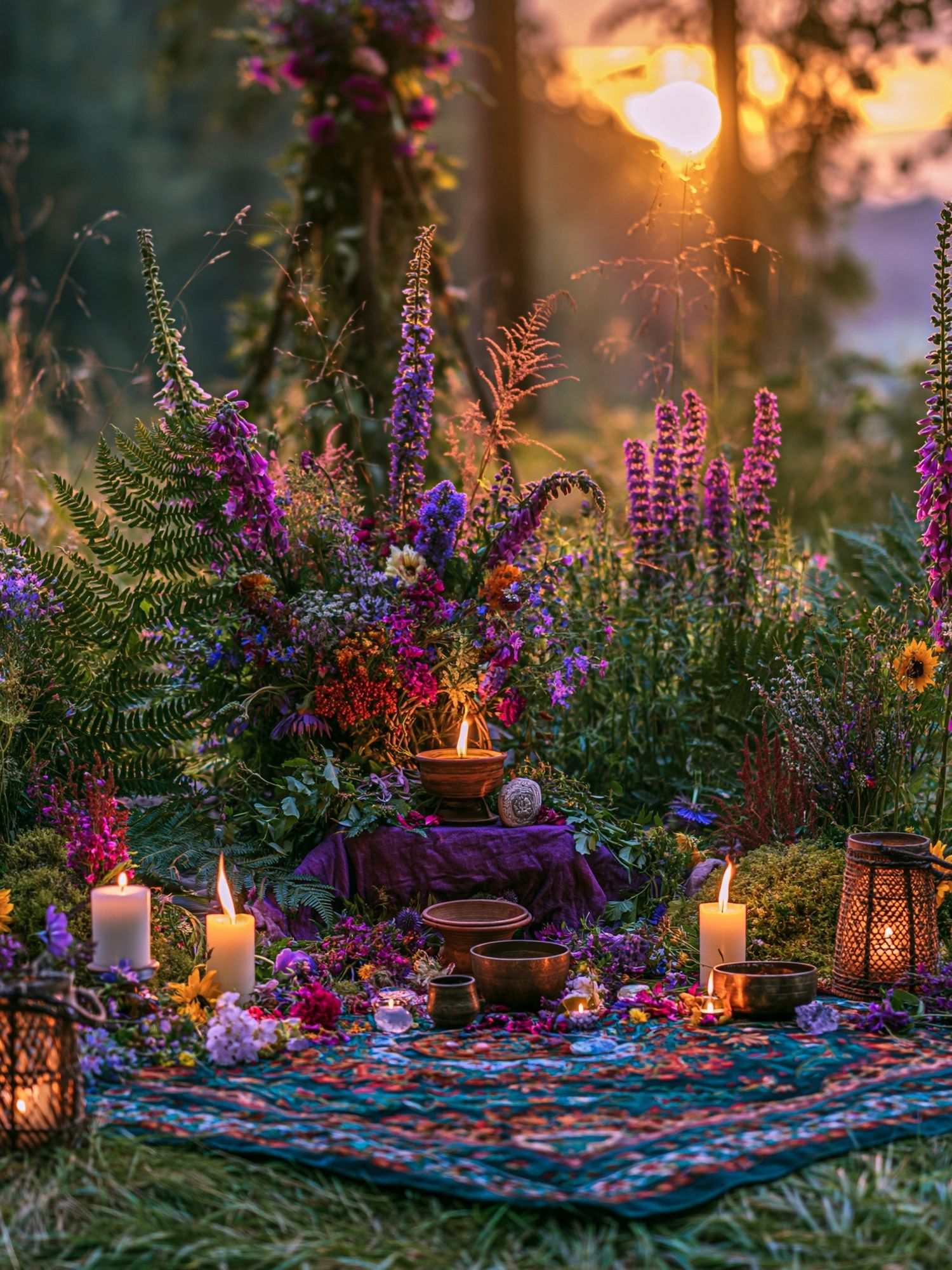 Enchanted Wildflower Ritual Poster. poster detail