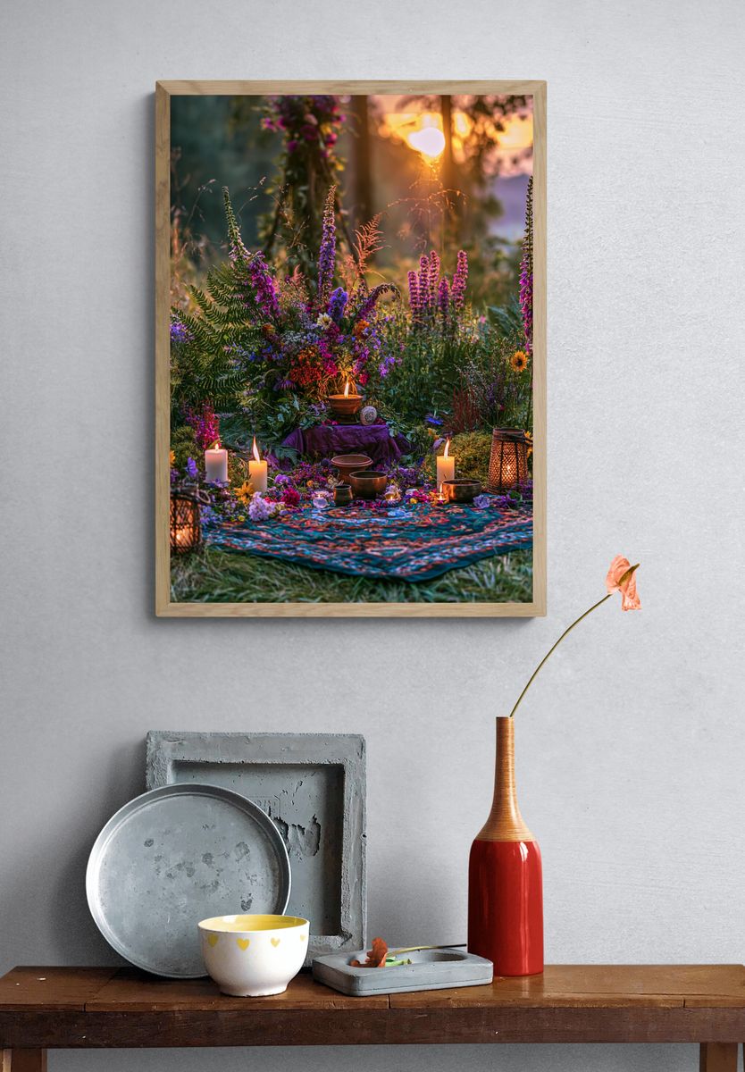 Enchanted Wildflower Ritual Poster. — room view 3