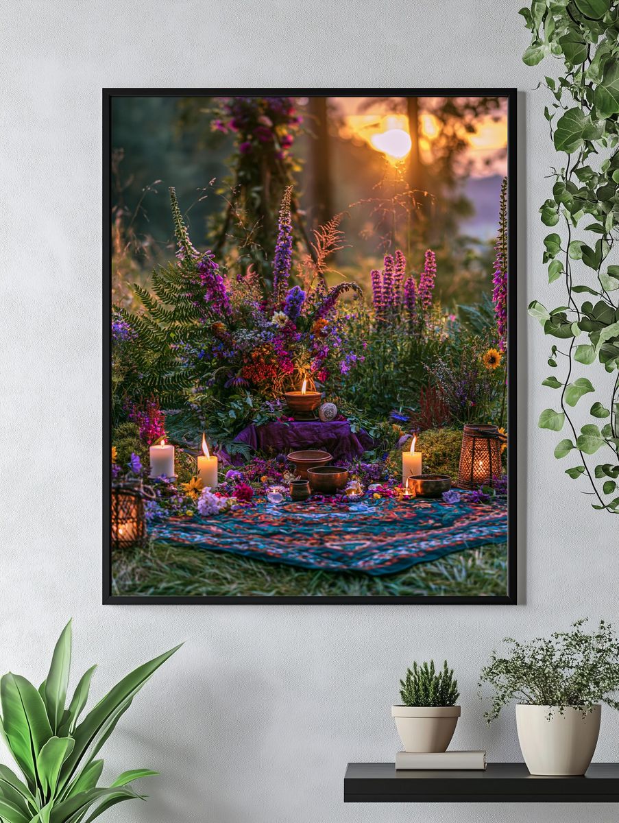 Enchanted Wildflower Ritual Poster. — room view 4