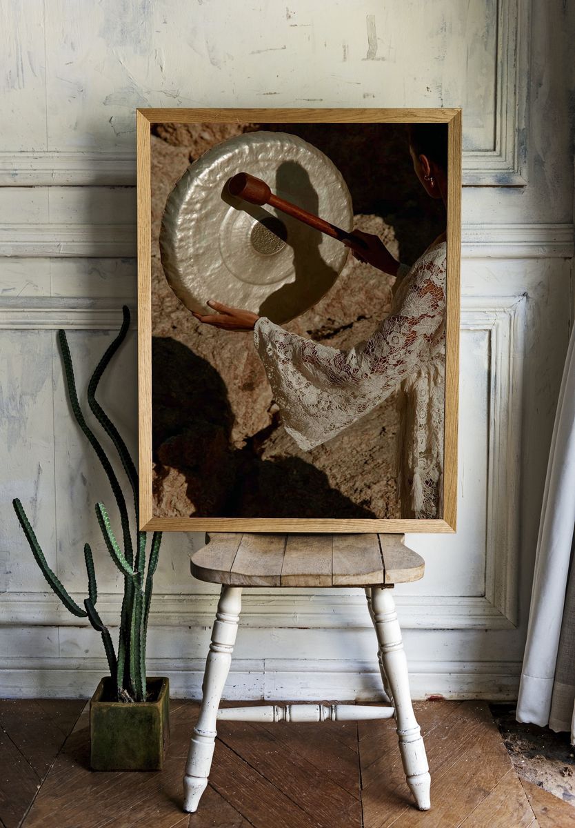 Gong Meditation — Bohemian Print. — room view 1