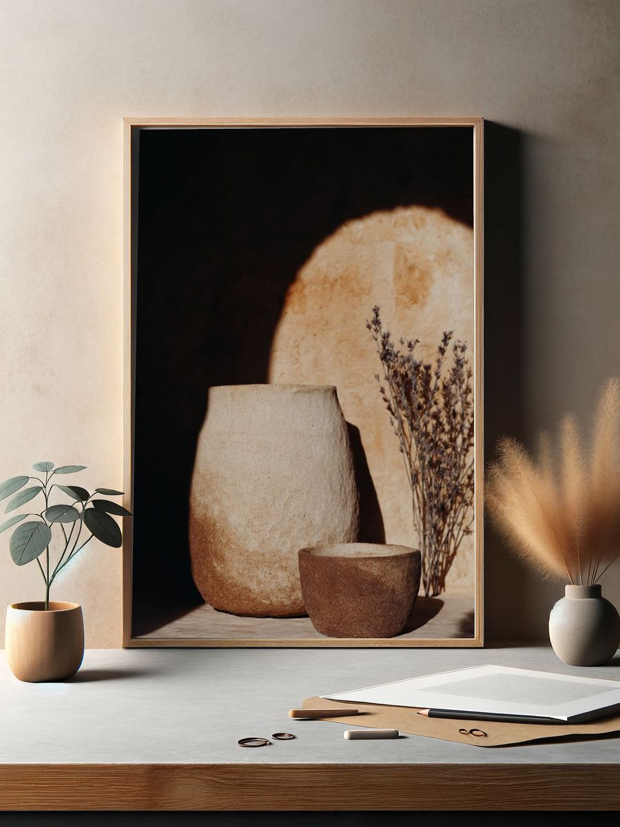 Ceramic Pots — Bohemian Print. — room view 2