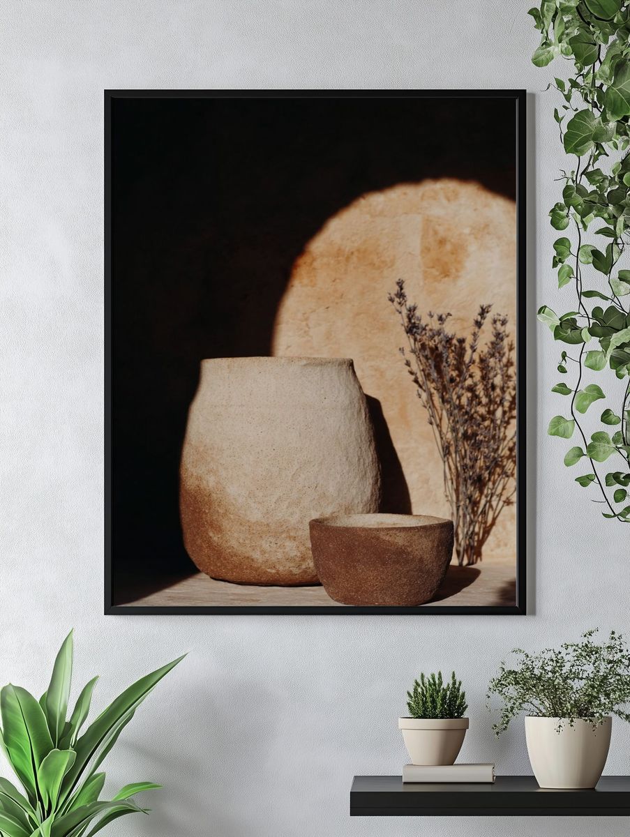 Ceramic Pots — Bohemian Print. — room view 4