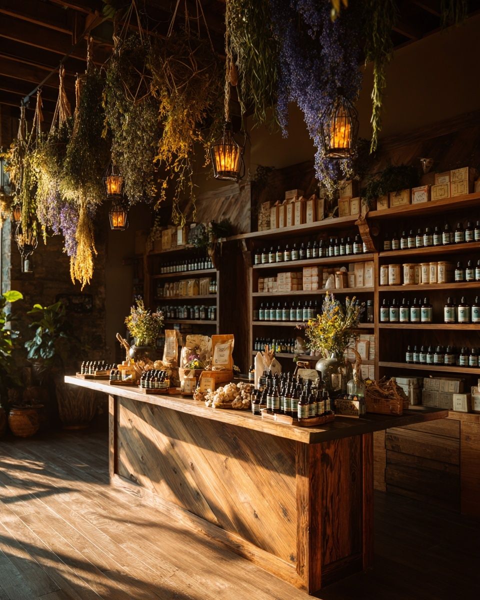 Botanical Apothecary Interior Print. poster detail
