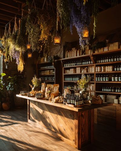 Botanical Apothecary Interior Print. poster print