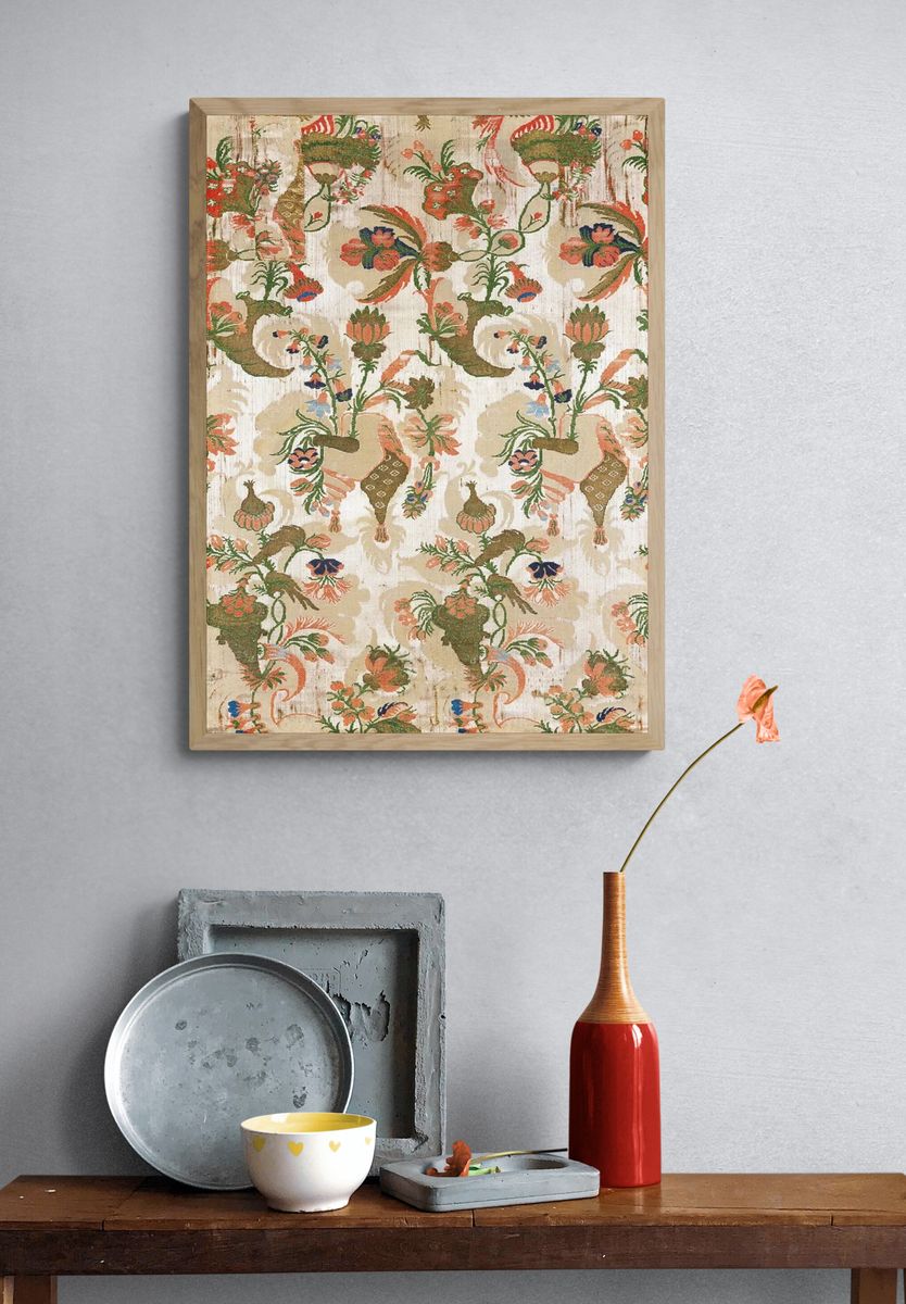 Floral Tapestry Pattern Print. — room view 3