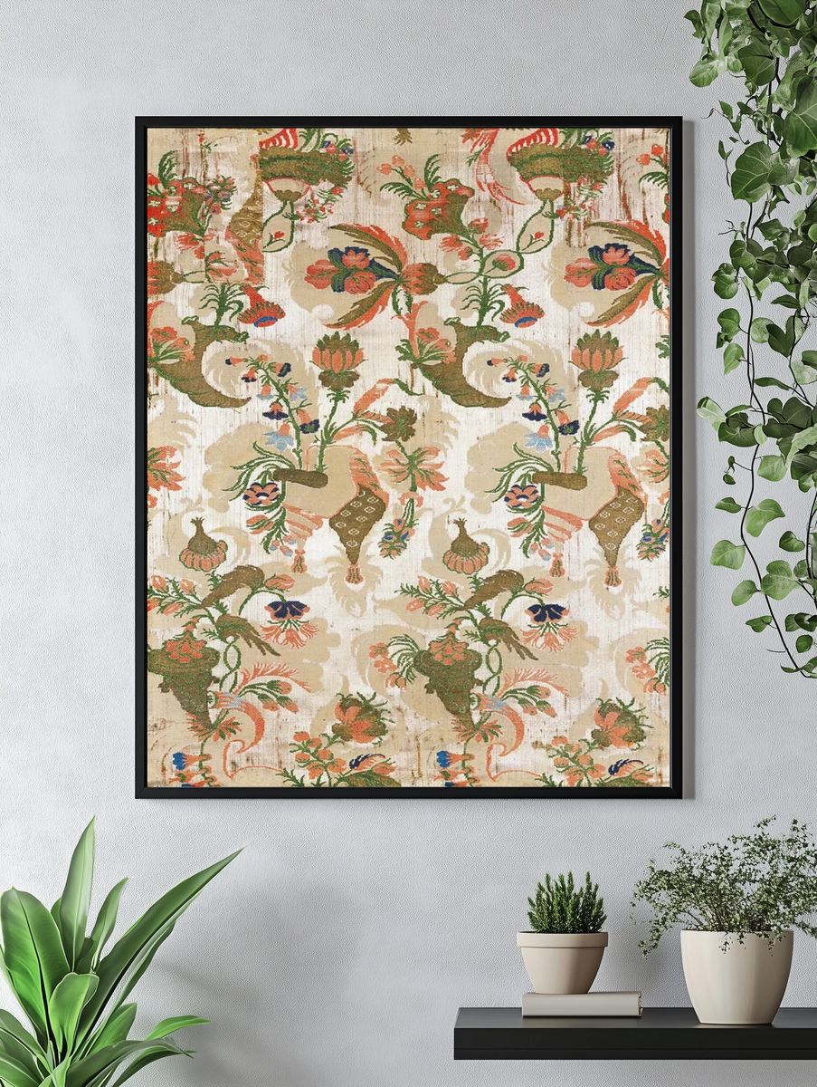 Floral Tapestry Pattern Print. — room view 4