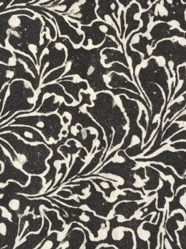 Black Floral Vine Pattern Print. poster detail