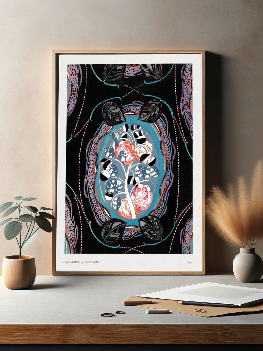 Vintage floral motifs, variations 20. — room view 2
