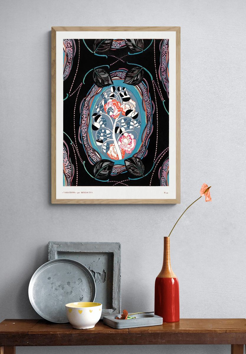 Vintage floral motifs, variations 20. — room view 3