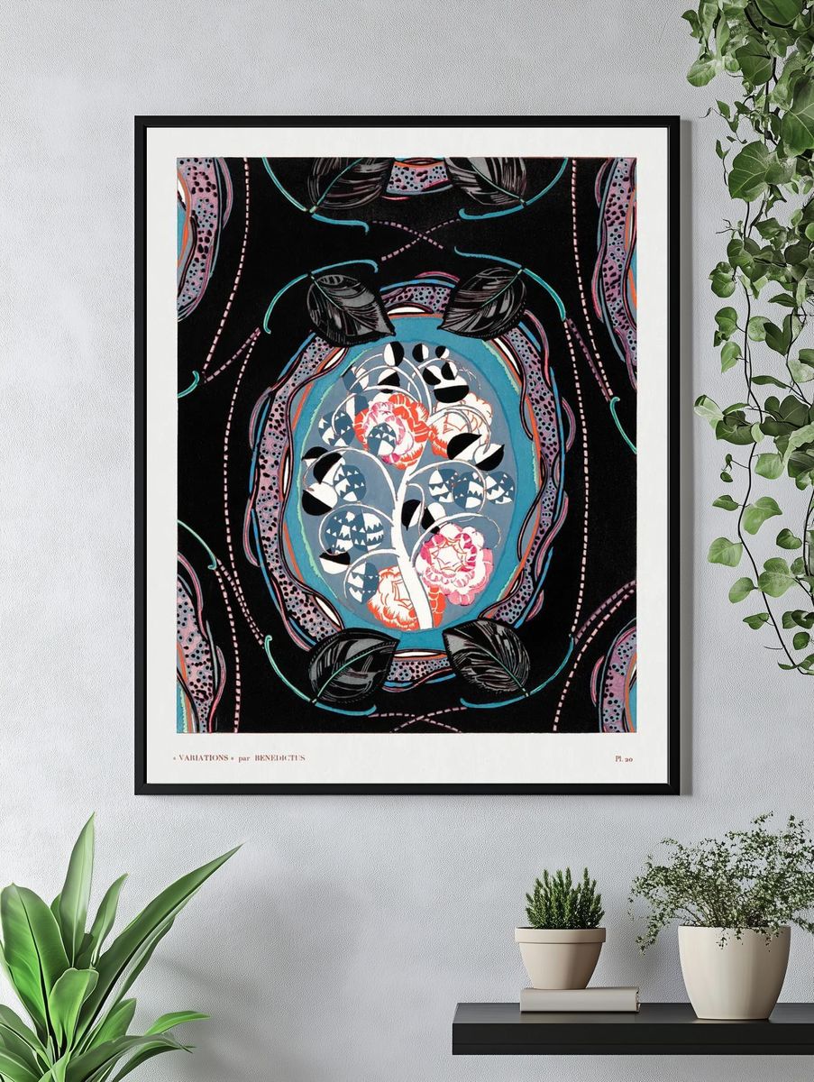 Vintage floral motifs, variations 20. — room view 4