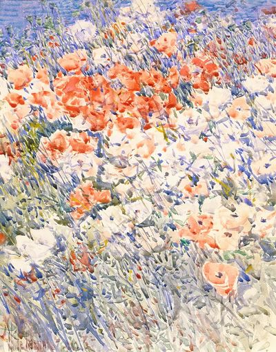 Island Garden Childe Hassam. Digitally. poster print