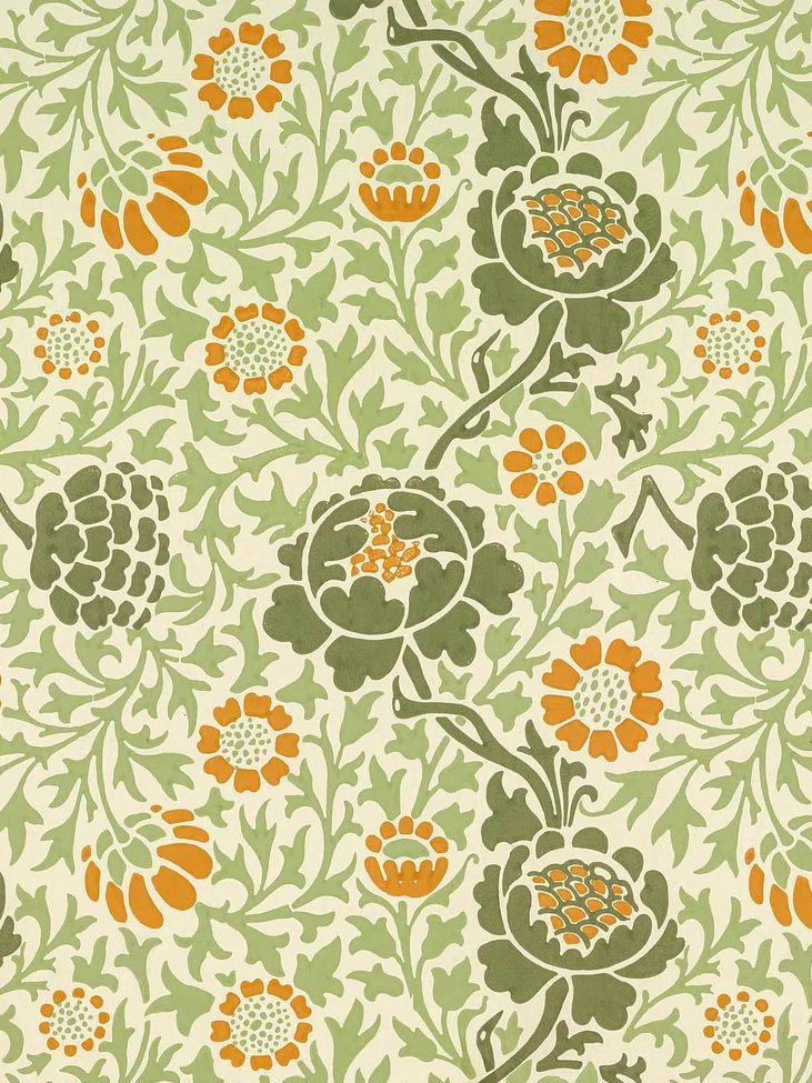 William Morris 's Grafton (1883). poster — botanical art