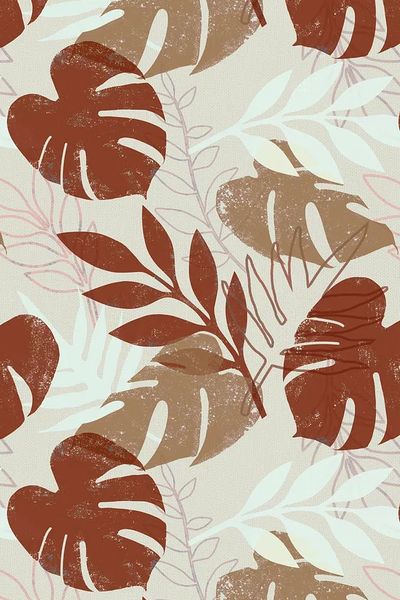 Earthy tropical pattern iPhone wallpaper. poster print