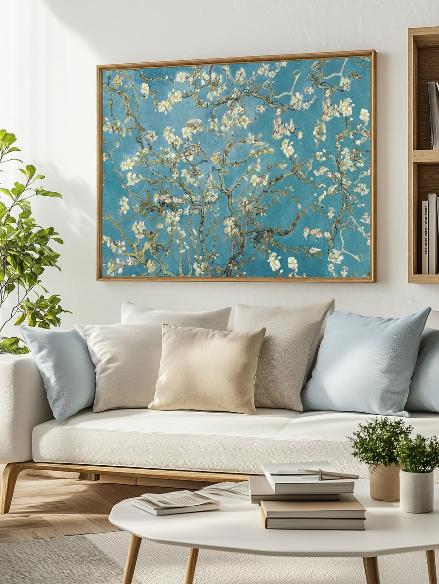Van Gogh's Almond blossom background. — room view 2
