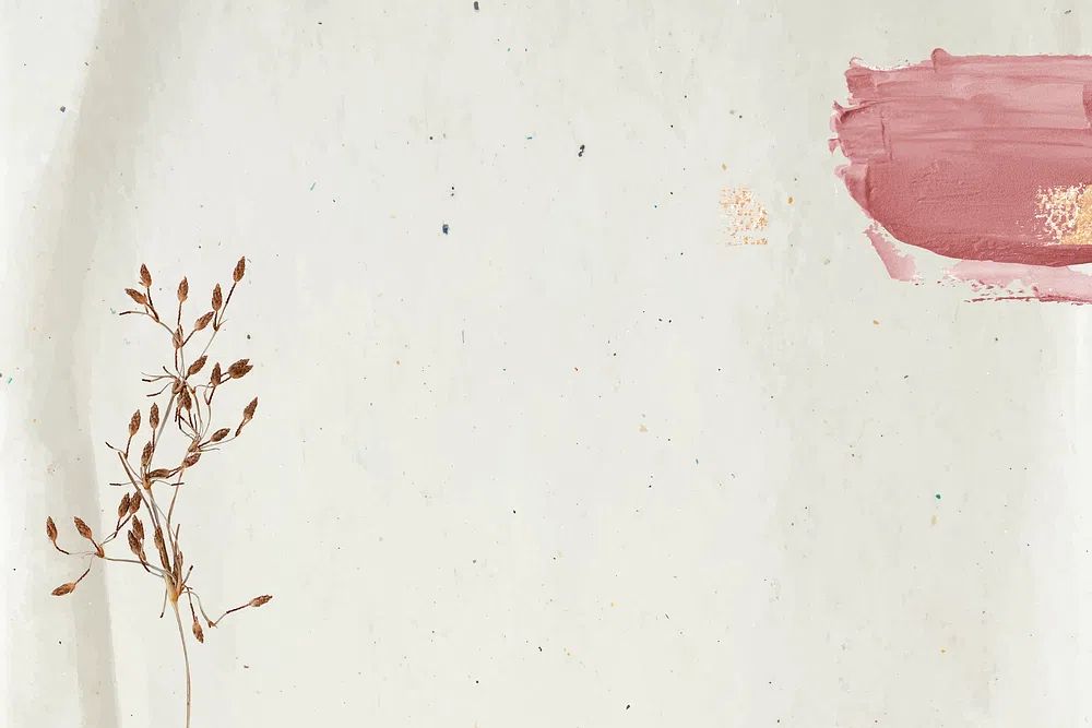 Floral decorated pink bush stroke. poster detail