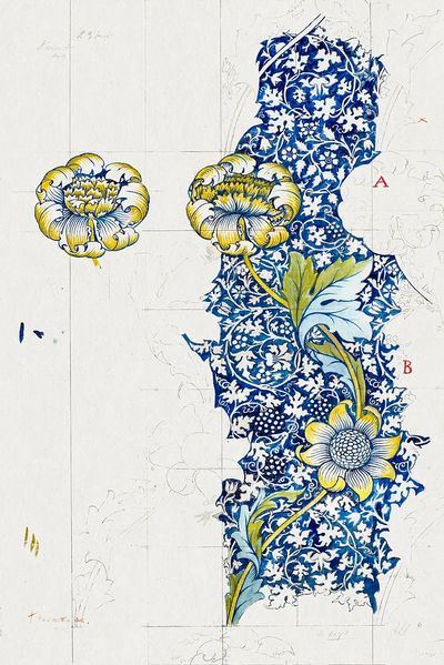 William Morris 's Kennet (1883). poster print