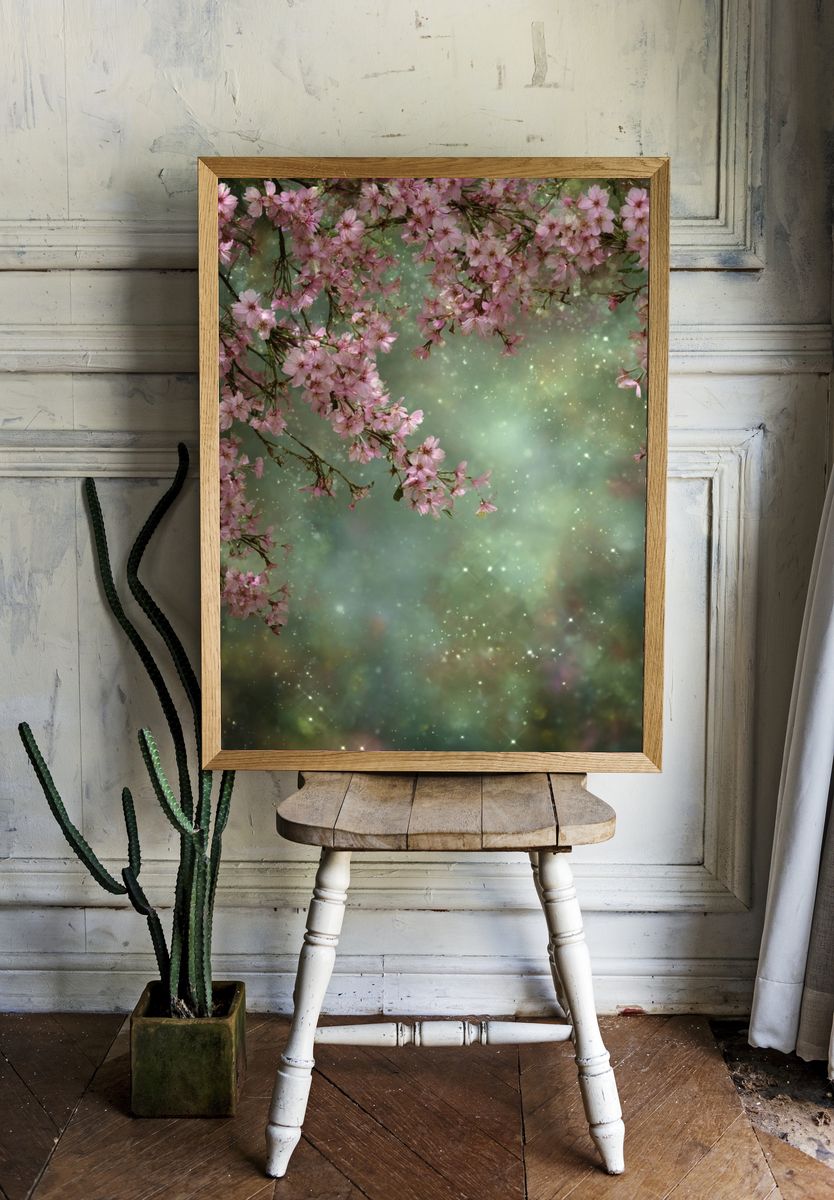 Cherry Blossom Dreamscape Print. — room view 1
