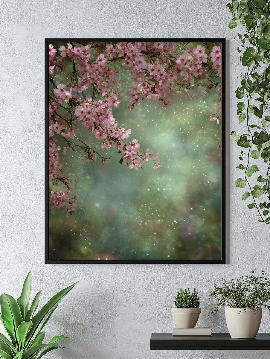 Cherry Blossom Dreamscape Print. — room view 4