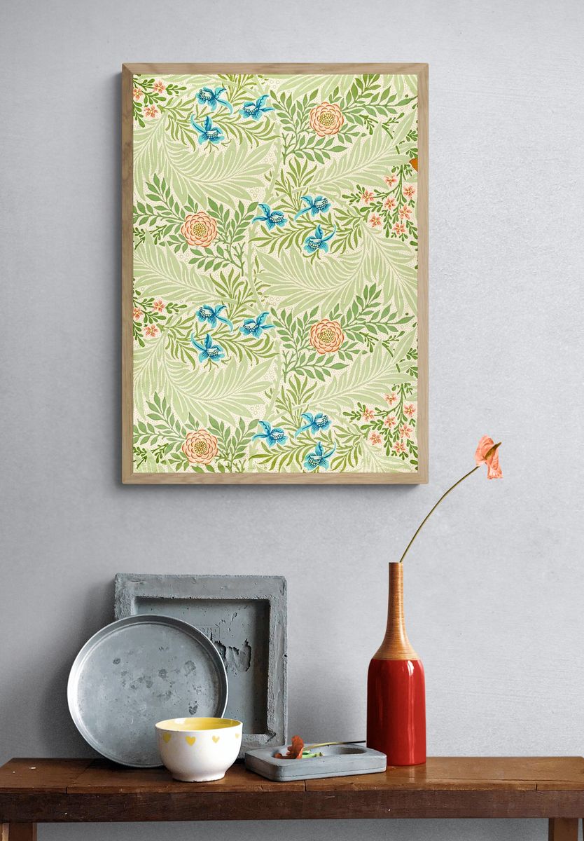 William Morris 's Larkspur (1874). — room view 3