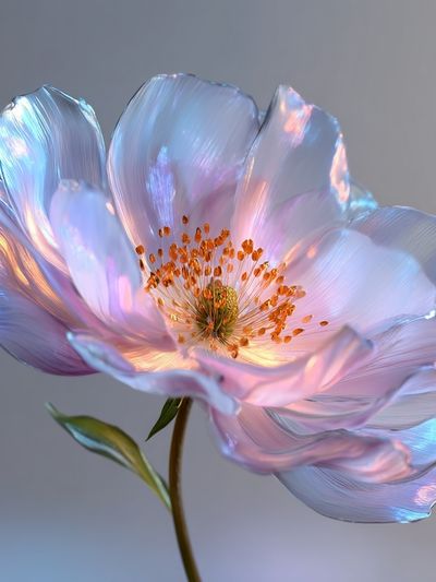 Iridescent Blossom Botanical Print. poster print