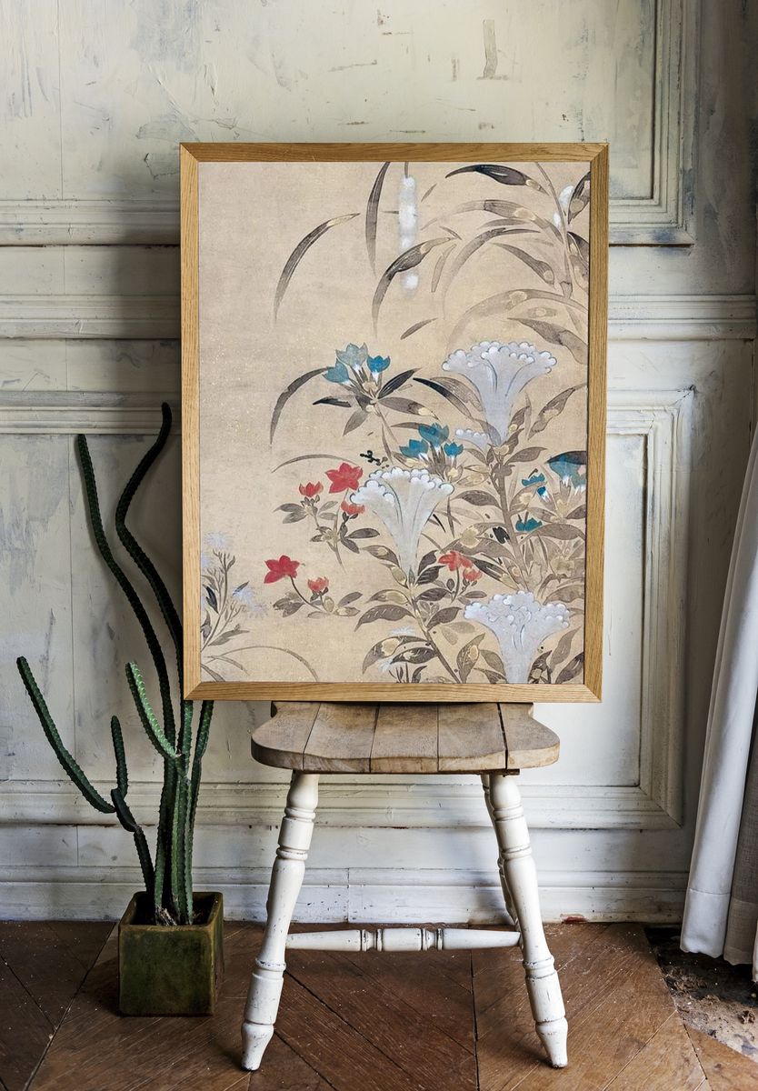 Botanical Blossom Illustration Poster room preview