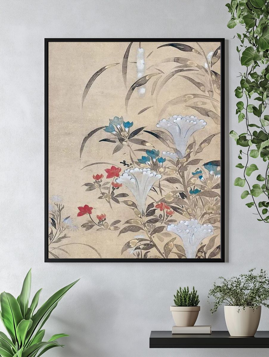 Botanical Blossom Illustration Poster. — room view 4