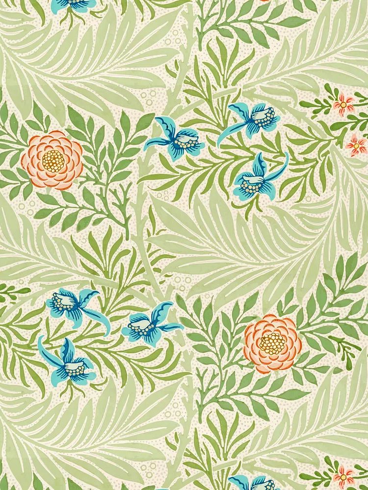 Tropical Floral Pattern Print. poster — botanical art