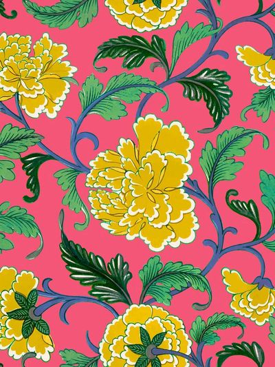 Floral Vine Pattern Print. poster print