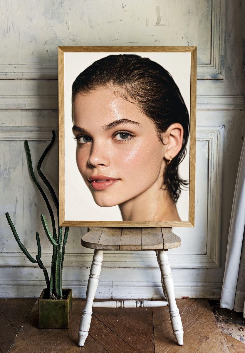 Radiant Beauty Portrait Poster. — room view 1
