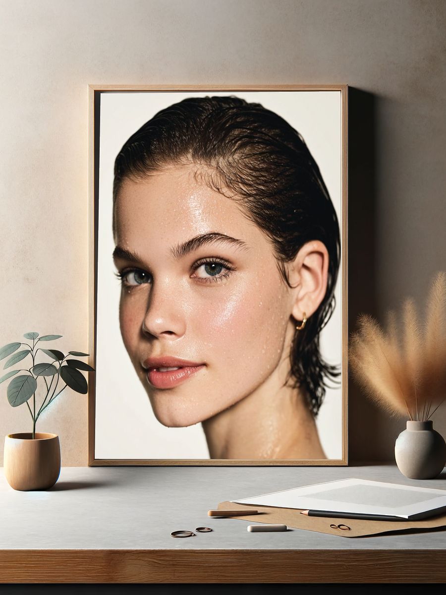 Radiant Beauty Portrait Poster. — room view 2