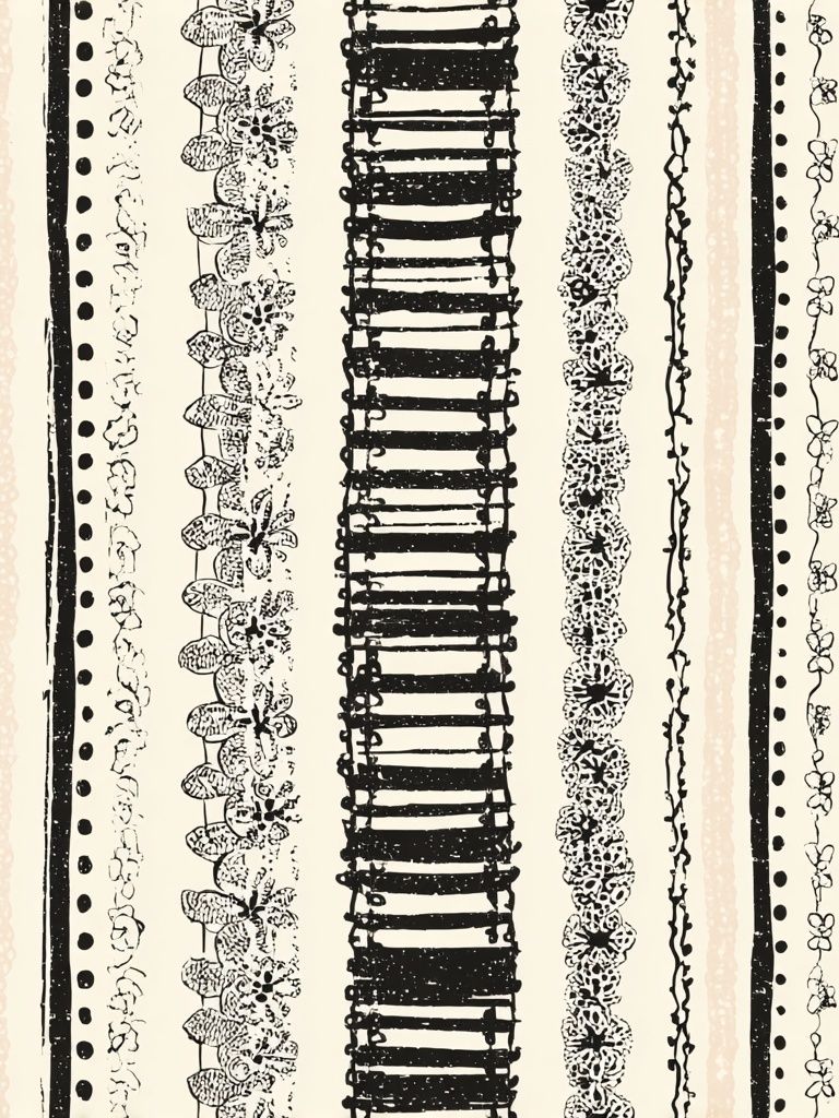 Bohemian Stripes — Minimalist Print. poster detail