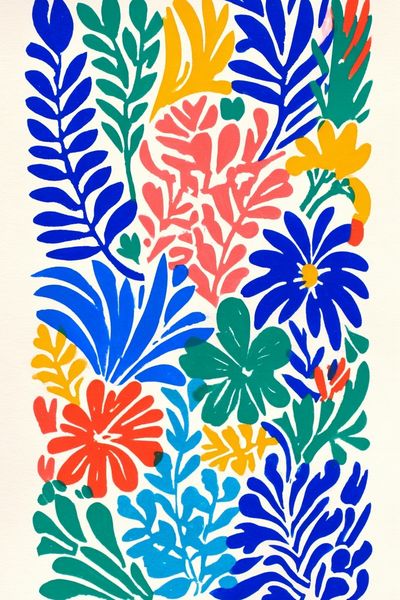 Colorful Botanical Illustration Poster. poster