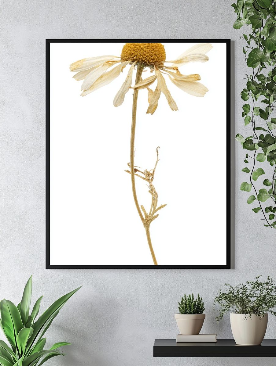 Dried Flower — Botanical Print. — room view 4