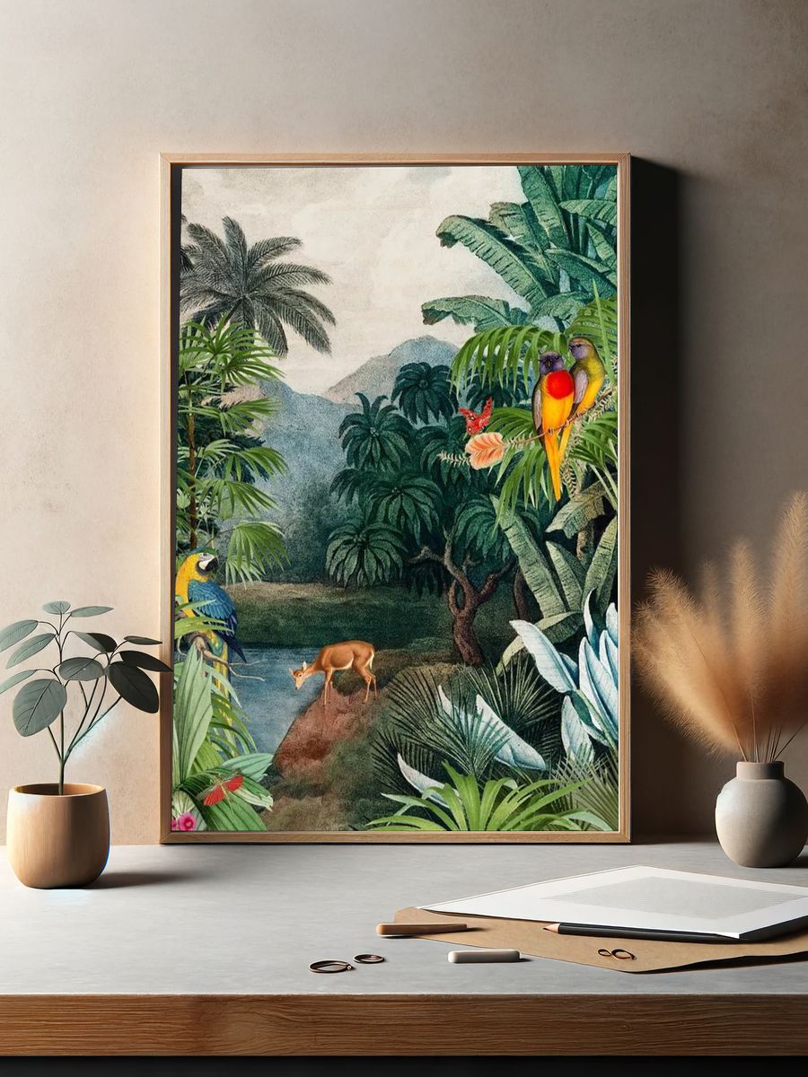 Tropical Paradise — Botanical Print. — room view 2