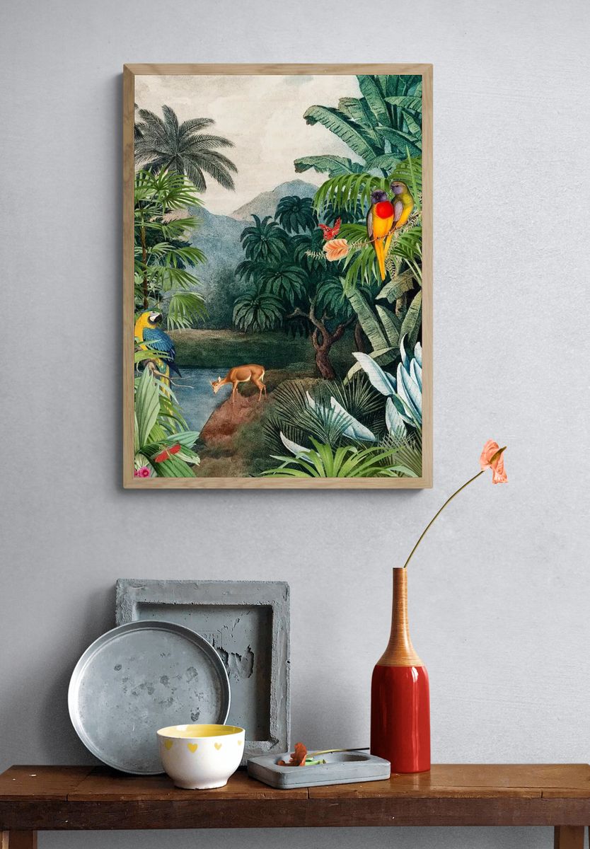 Tropical Paradise — Botanical Print. — room view 3