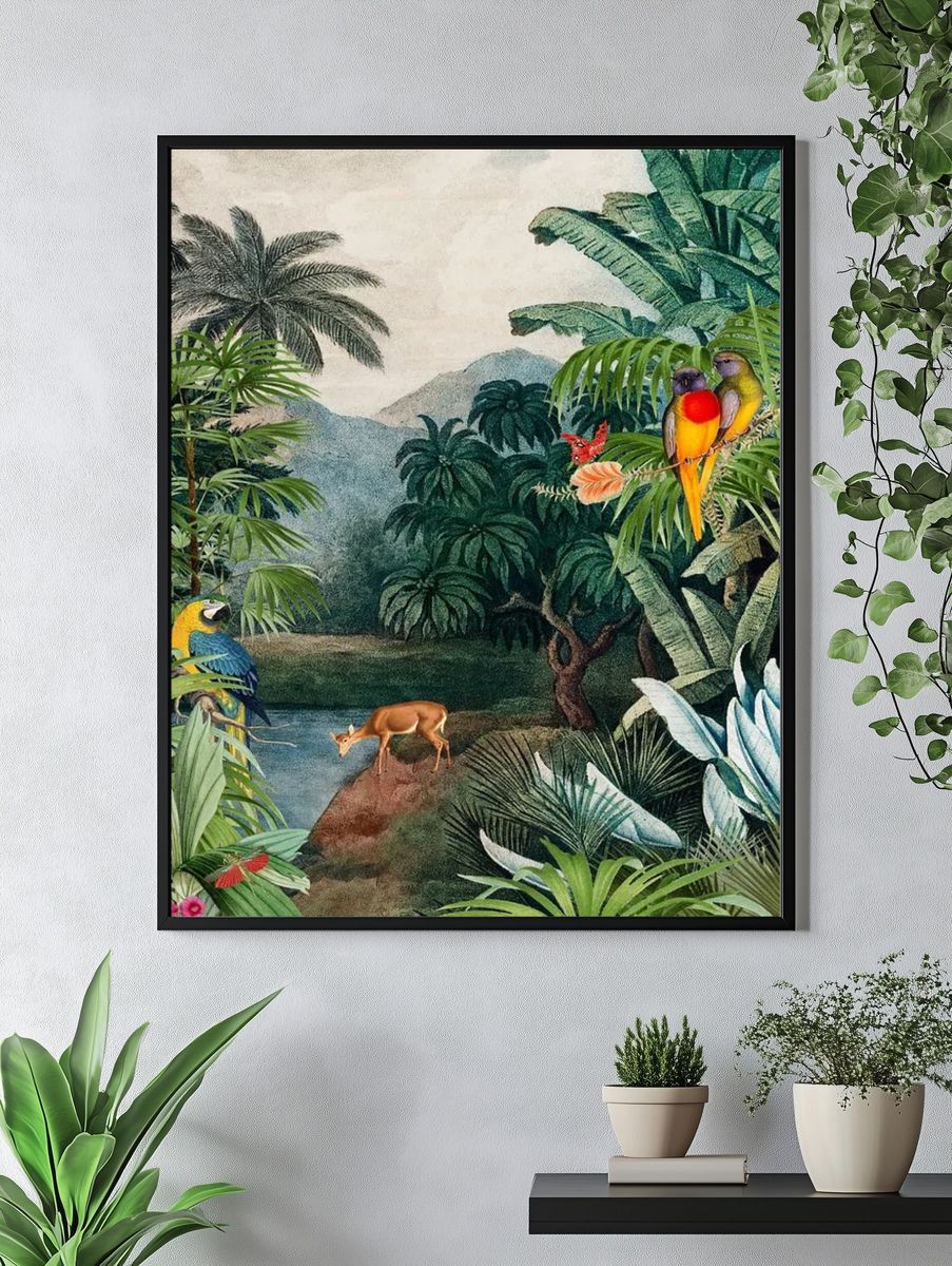 Tropical Paradise — Botanical Print. — room view 4