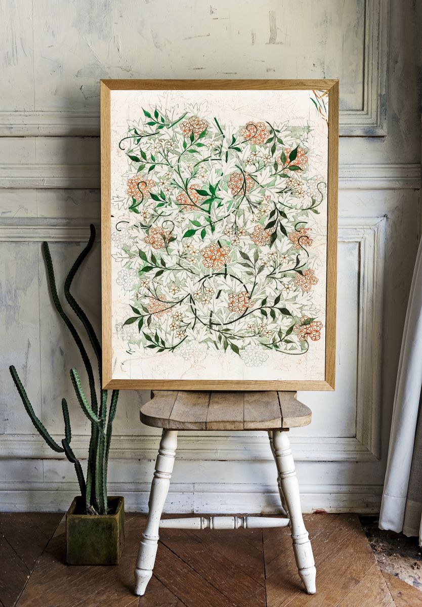 Floral Pattern — Botanical Print. — room view 1