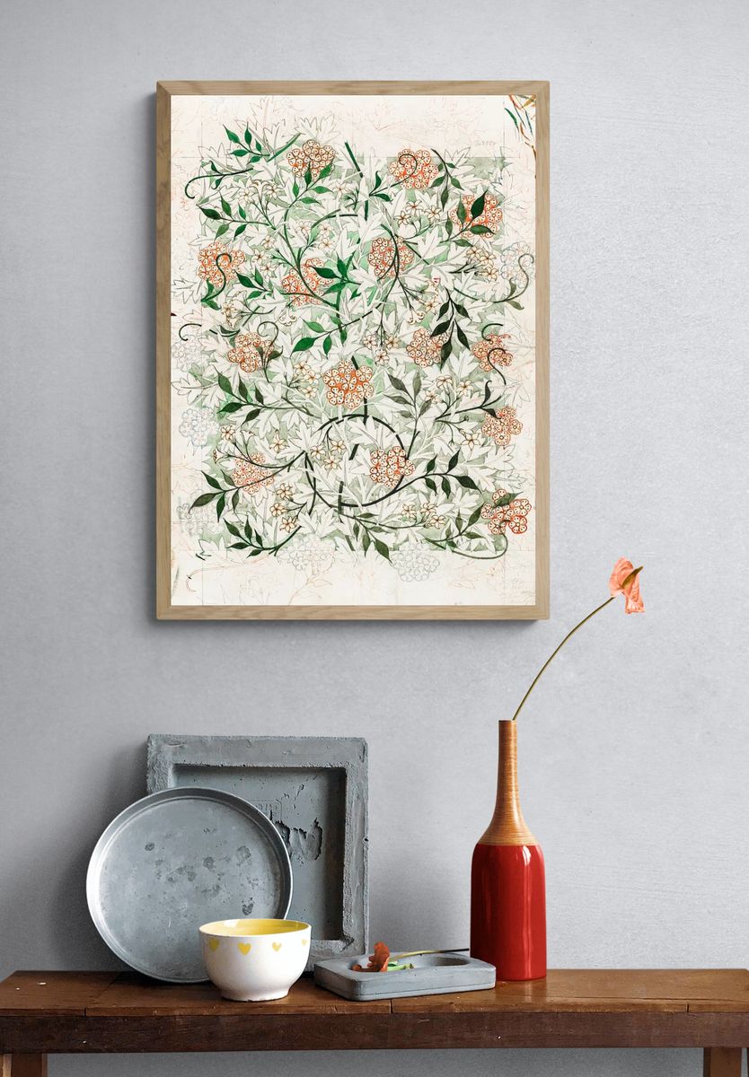 Floral Pattern — Botanical Print. — room view 3