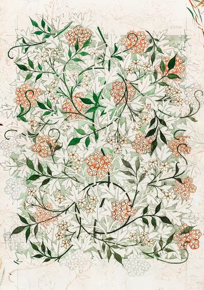 Floral Pattern — Botanical Print. poster print