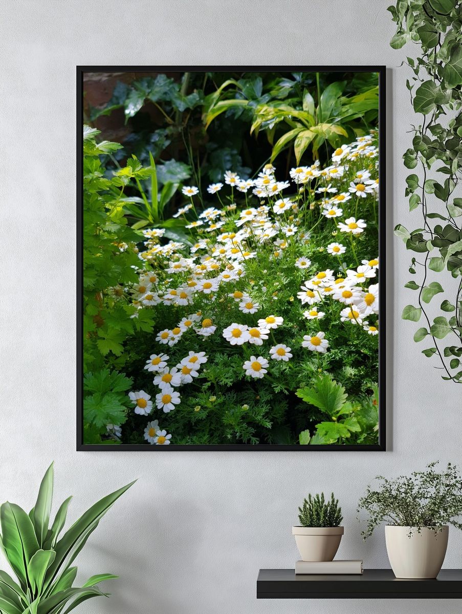 Daisy Garden — Botanical Print. — room view 4