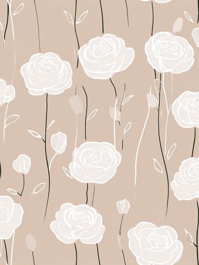 White Roses — Botanical Print. poster