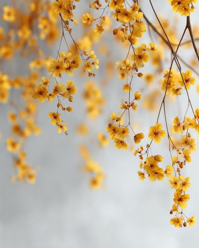 Yellow Floral Botanical Poster. poster