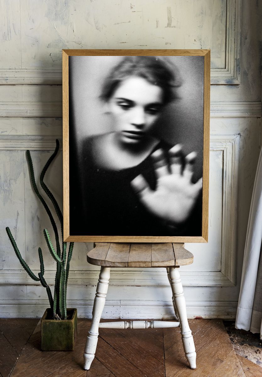 Blurred Woman Portrait Photography Poster. — room view 1