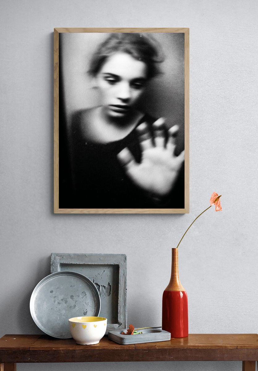 Blurred Woman Portrait Photography Poster. — room view 3