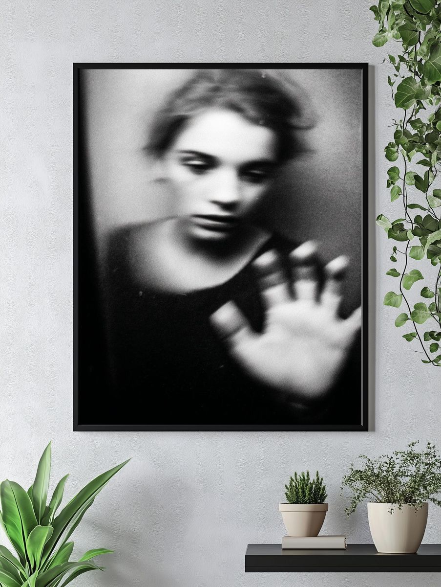 Blurred Woman Portrait Photography Poster. — room view 4
