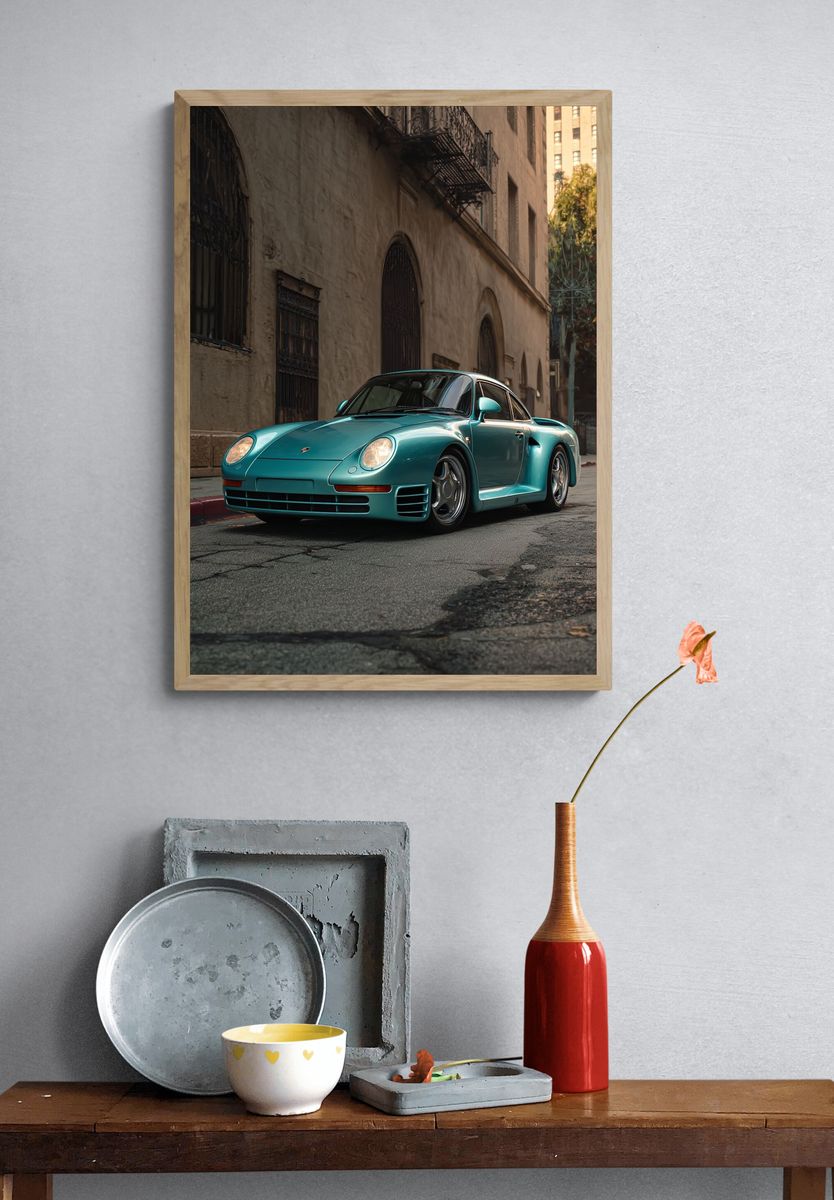 Porsche 959 — Automotive Photography Print. — room view 3