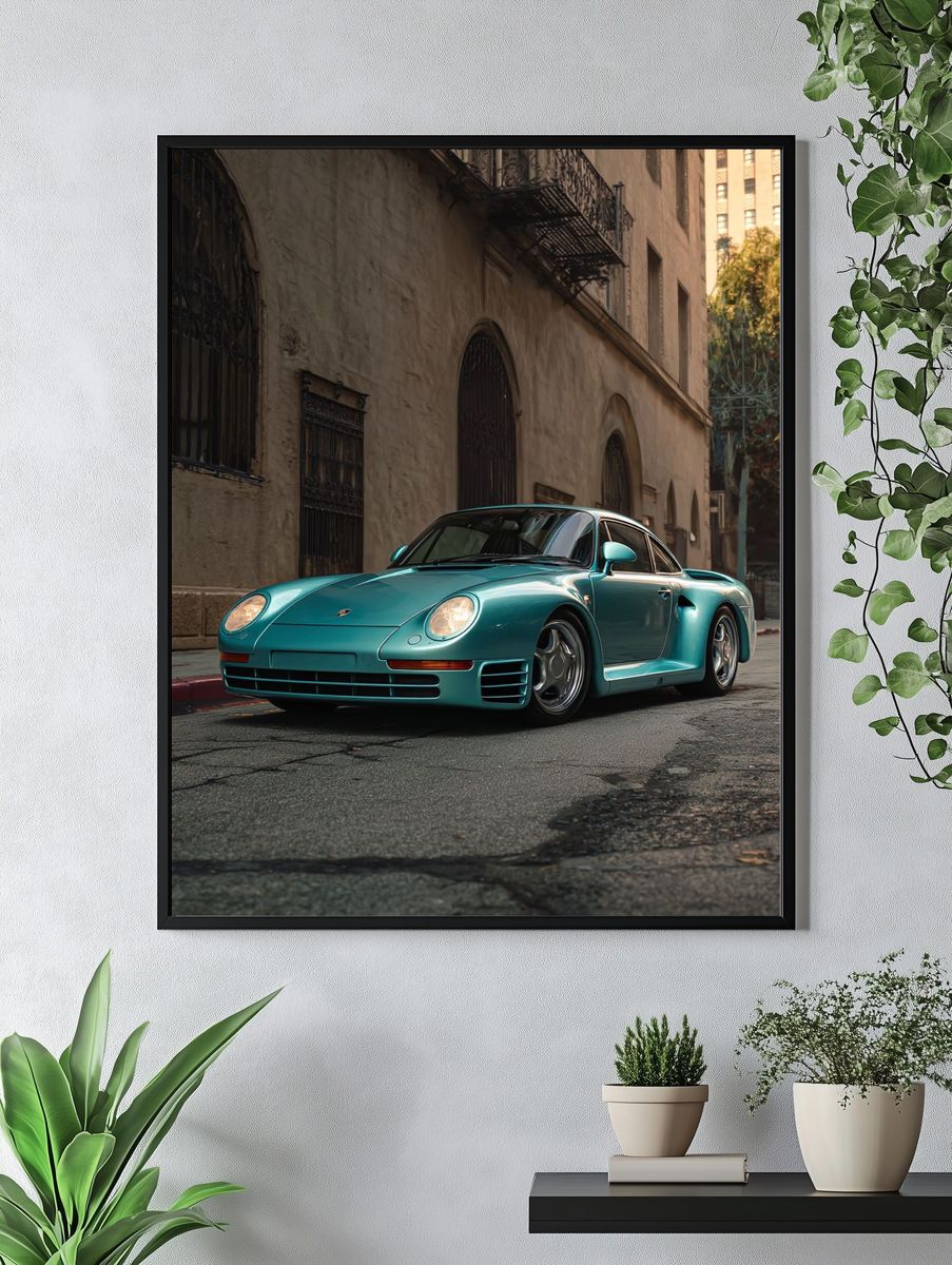 Porsche 959 — Automotive Photography Print. — room view 4